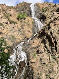 Waterfall less than a mile from Alaskan Inn