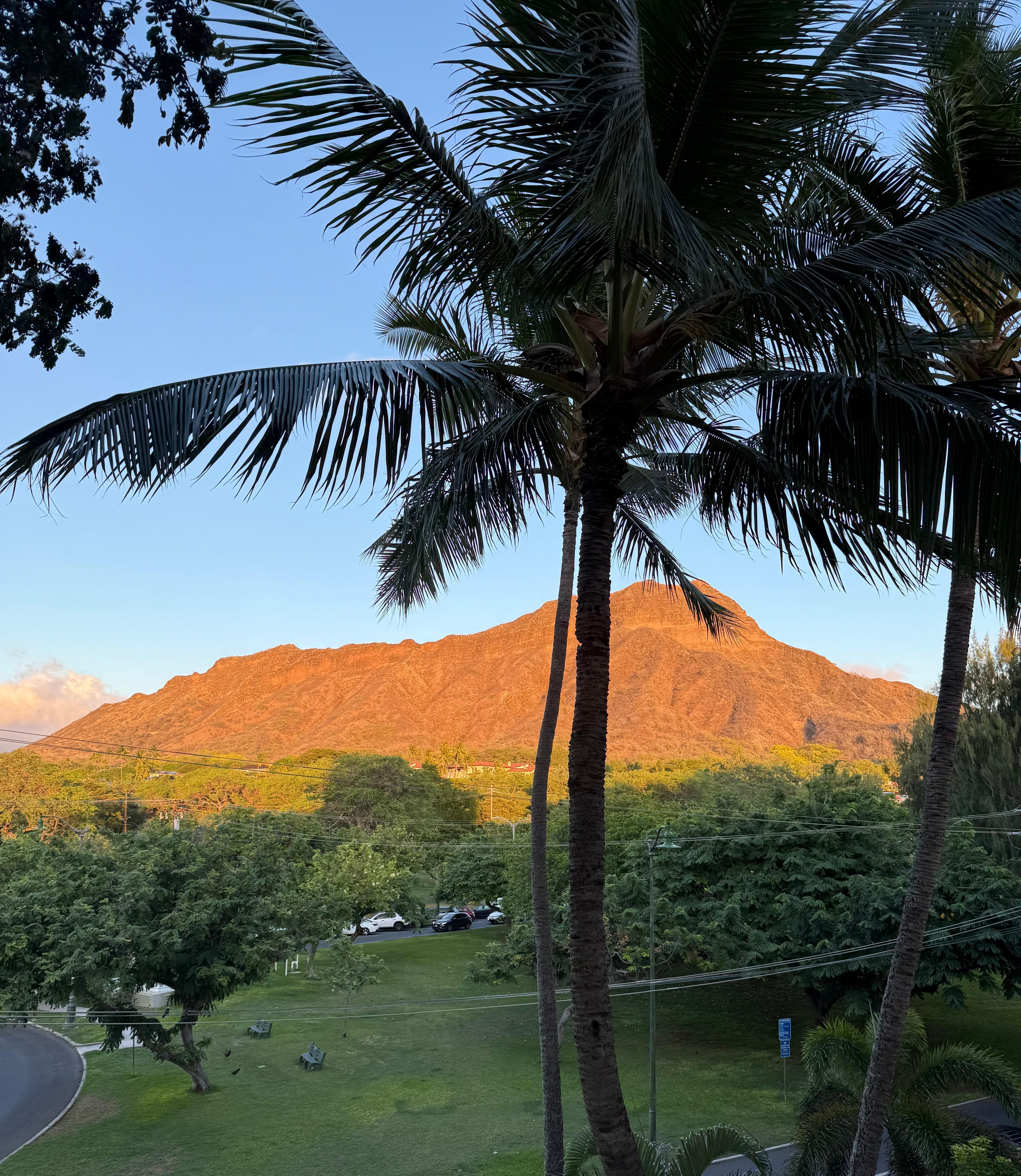 Diamond Head at sunset