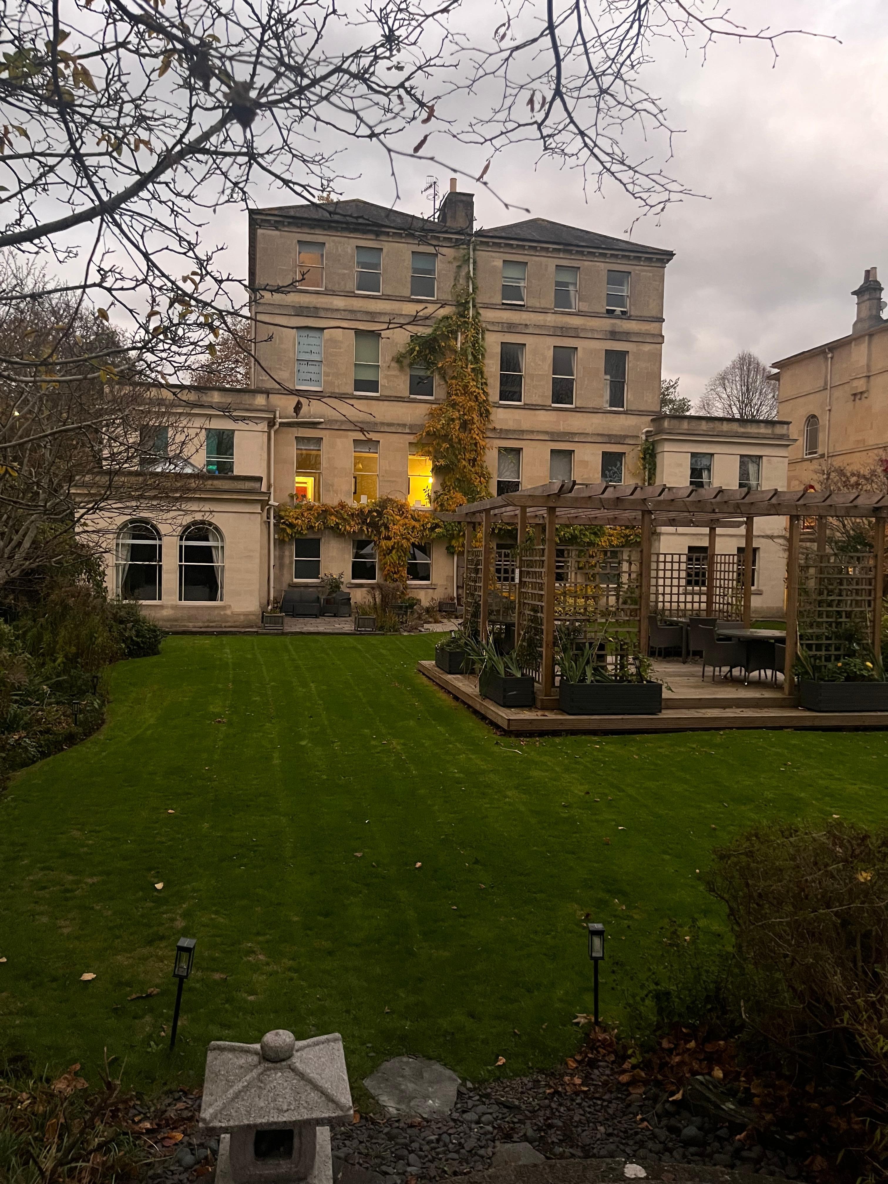 Hanging in the garden of the hotel