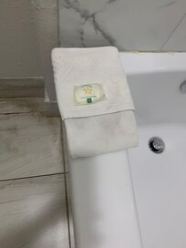 Towel some are white some look worn-out and dirty