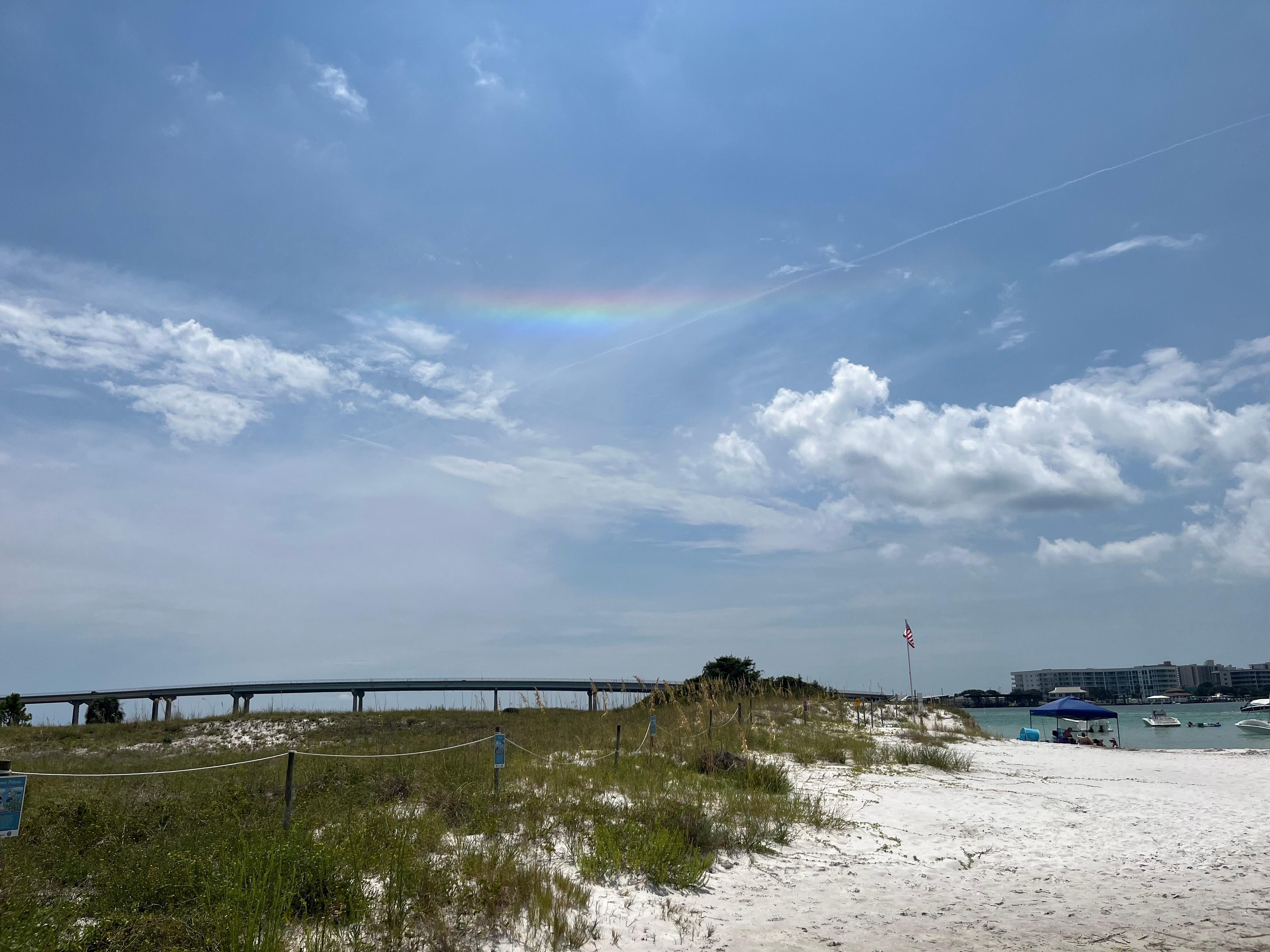 Rainbow over Bird Island.