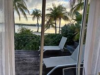 Outdoor Patio with view of the beach.
