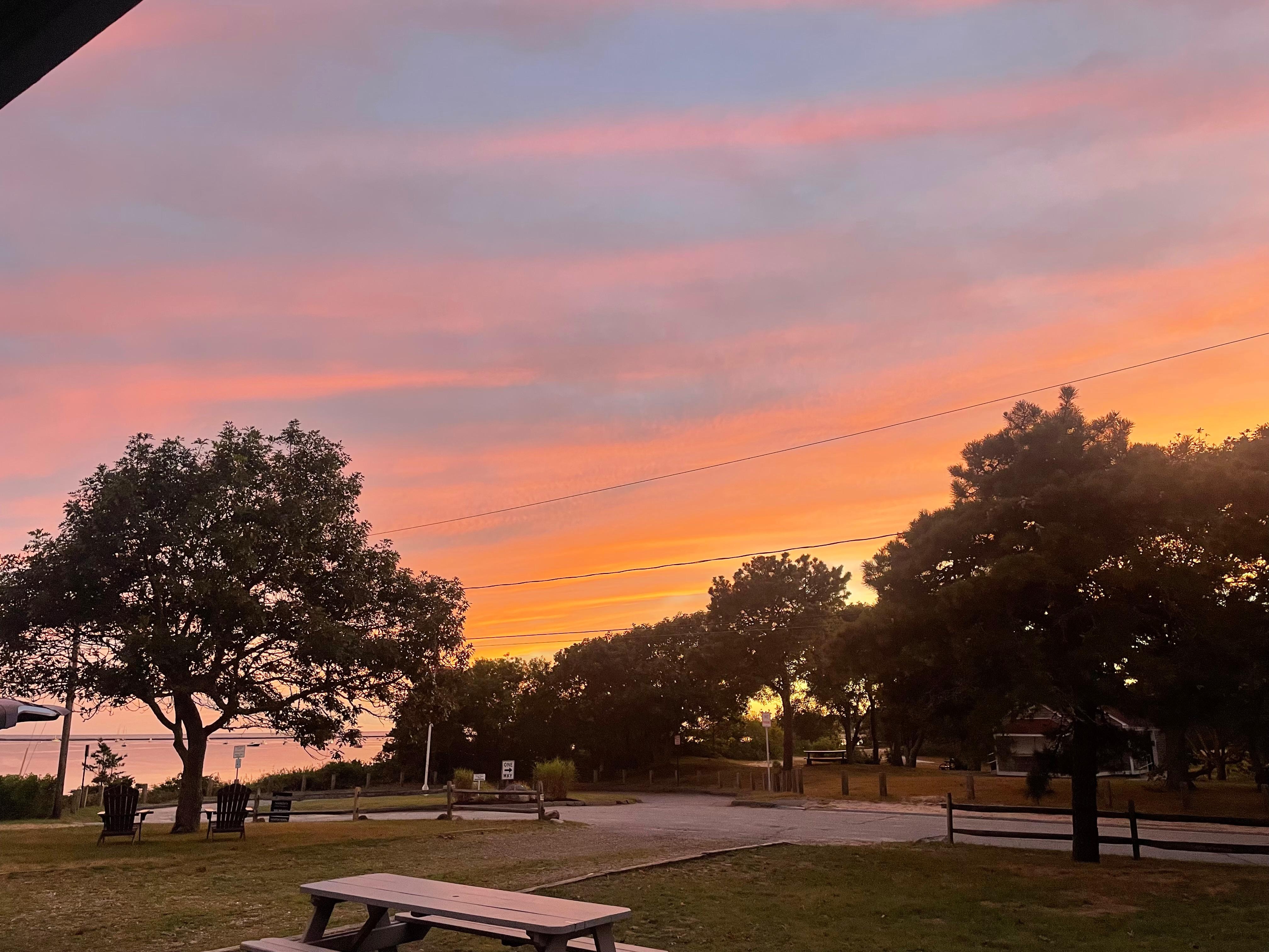 View from the front of the condo st sunset 