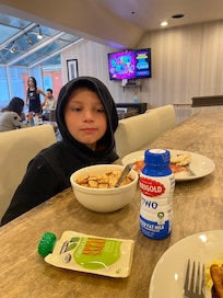My breakfast date rated the bacon five out of five stars!!!