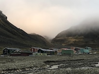 Coalminers’ i solnedgång