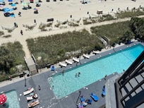 Pool view from the balcony