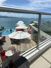 View of sky pool and ocean
