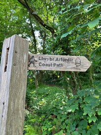 Coastal path sign