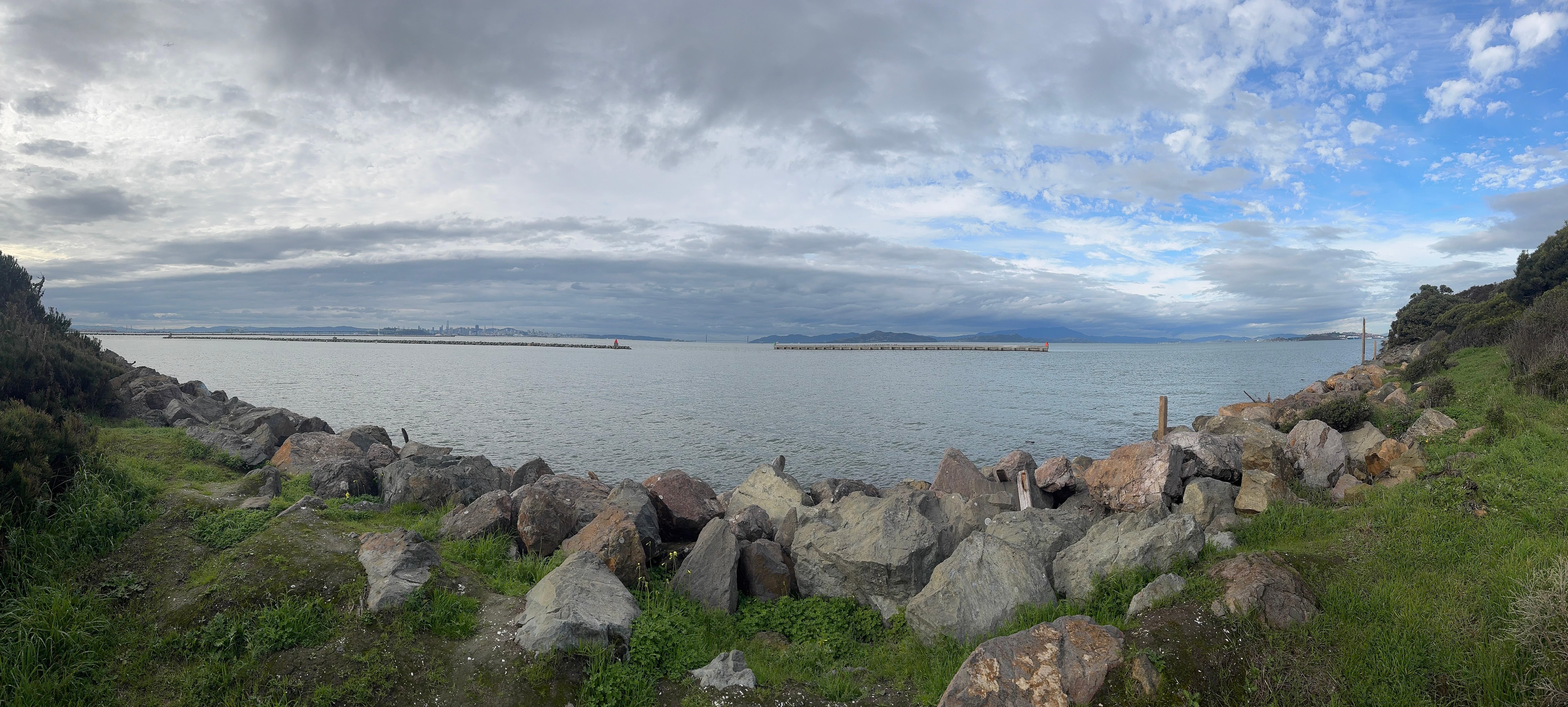 View of all 3 bridges from the park next door. 