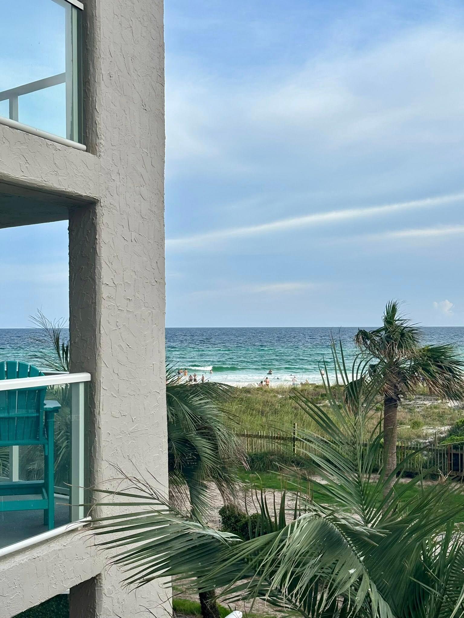 Daytime view from the balcony