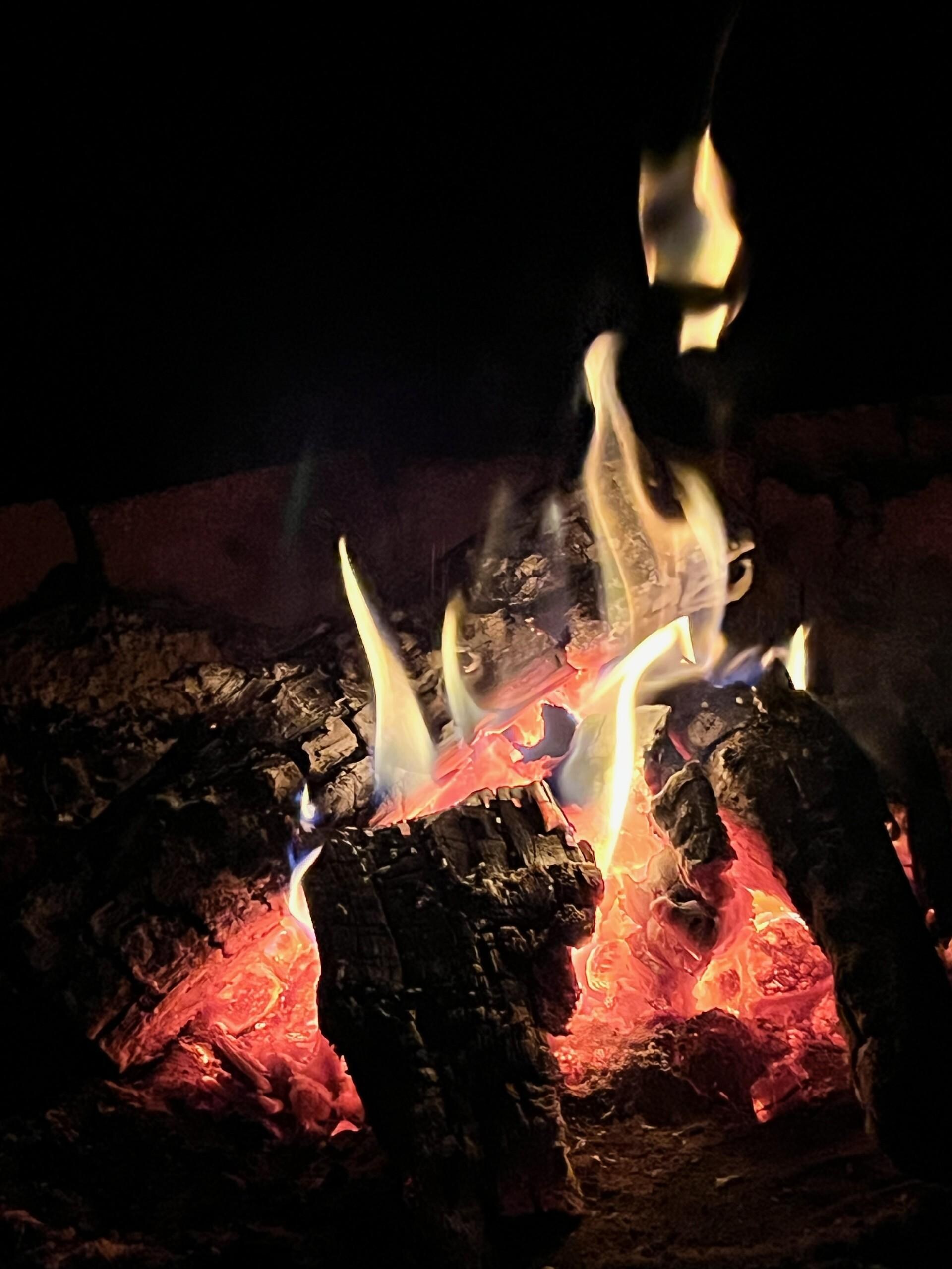 Lovely campfire at Little Lake Tahoe. 
