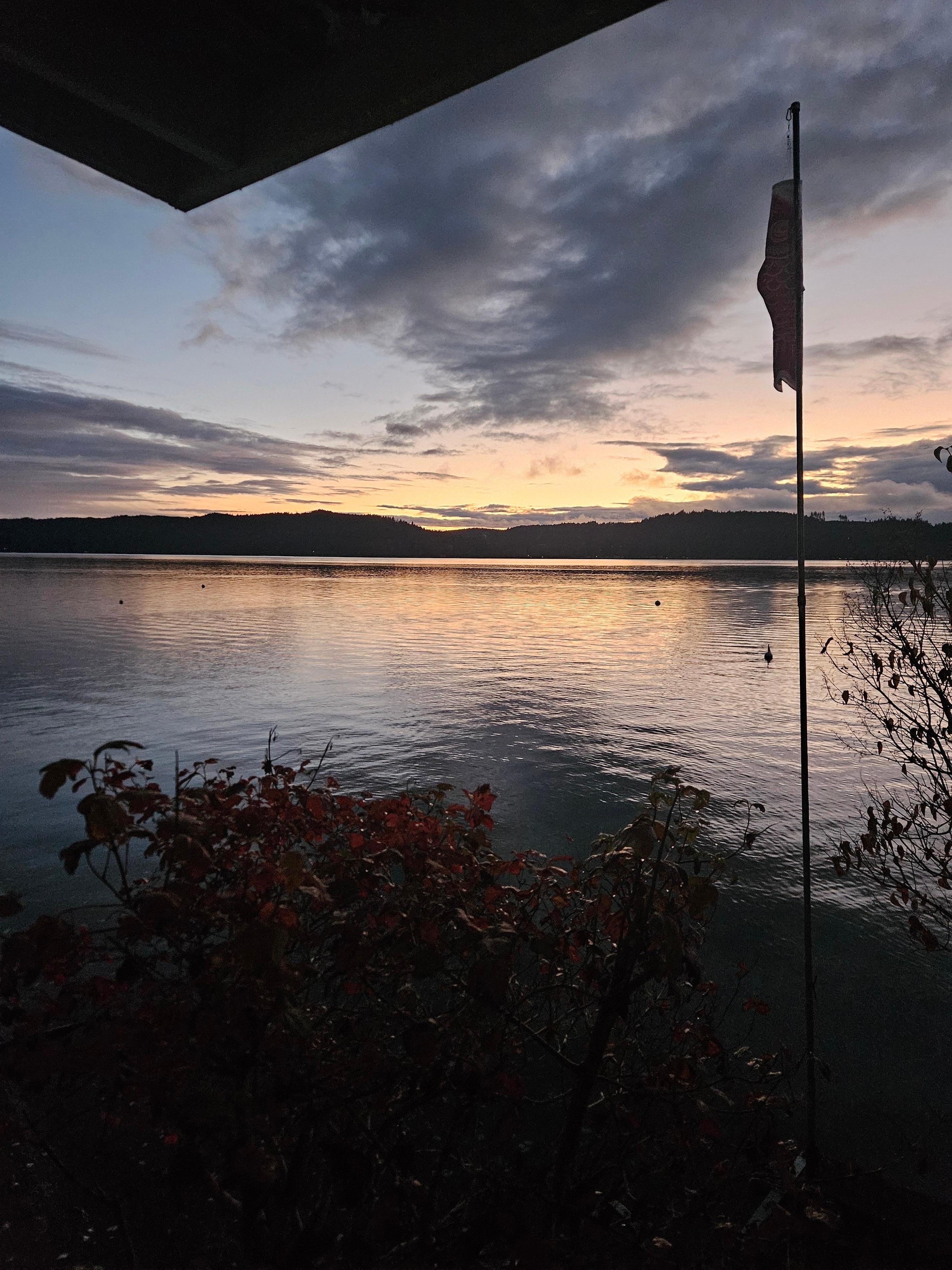 Sunrise from the back deck