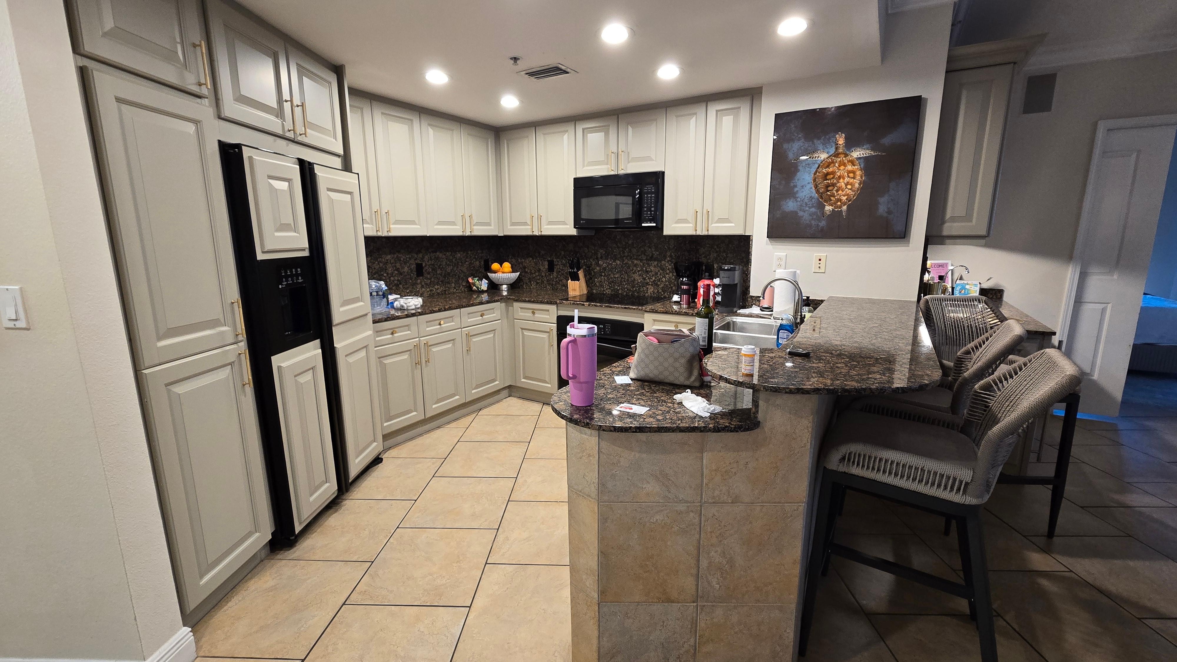 Fully stocked kitchen with lots of extras