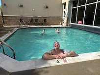 Love the indoor/outdoor pool đ