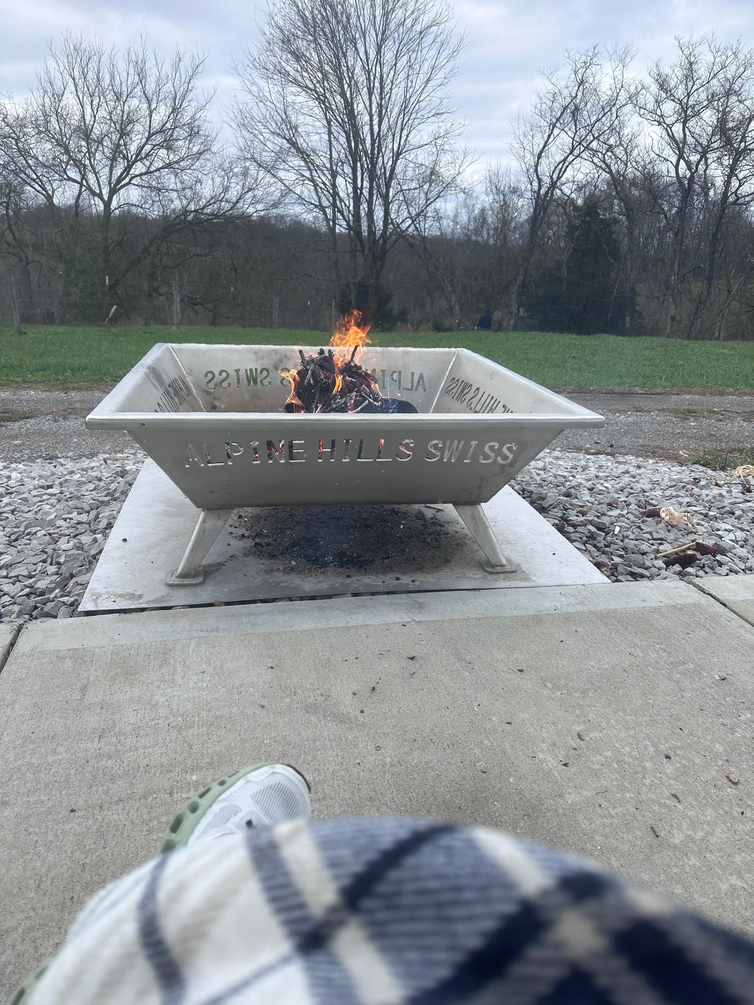 The kids loved making s’mores and roasting hot dogs. 