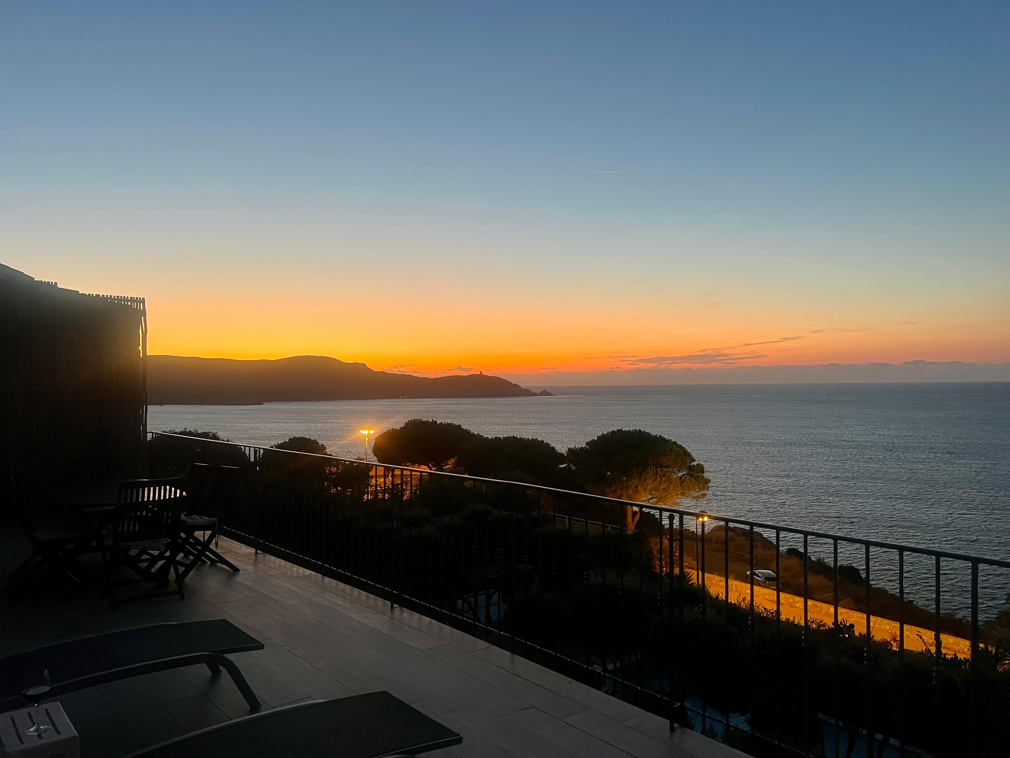 Sunset from the terrace