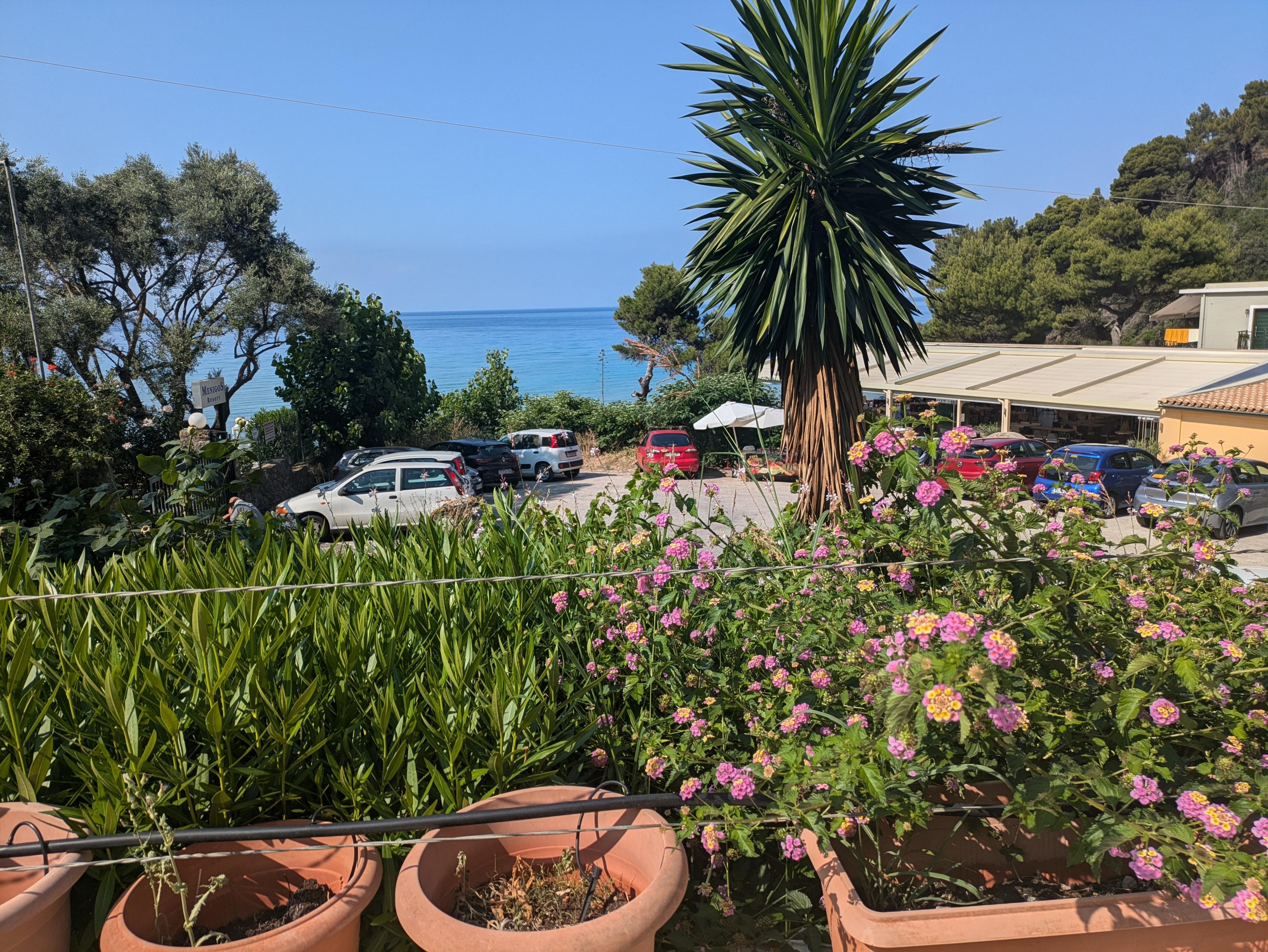 View from hotel patio