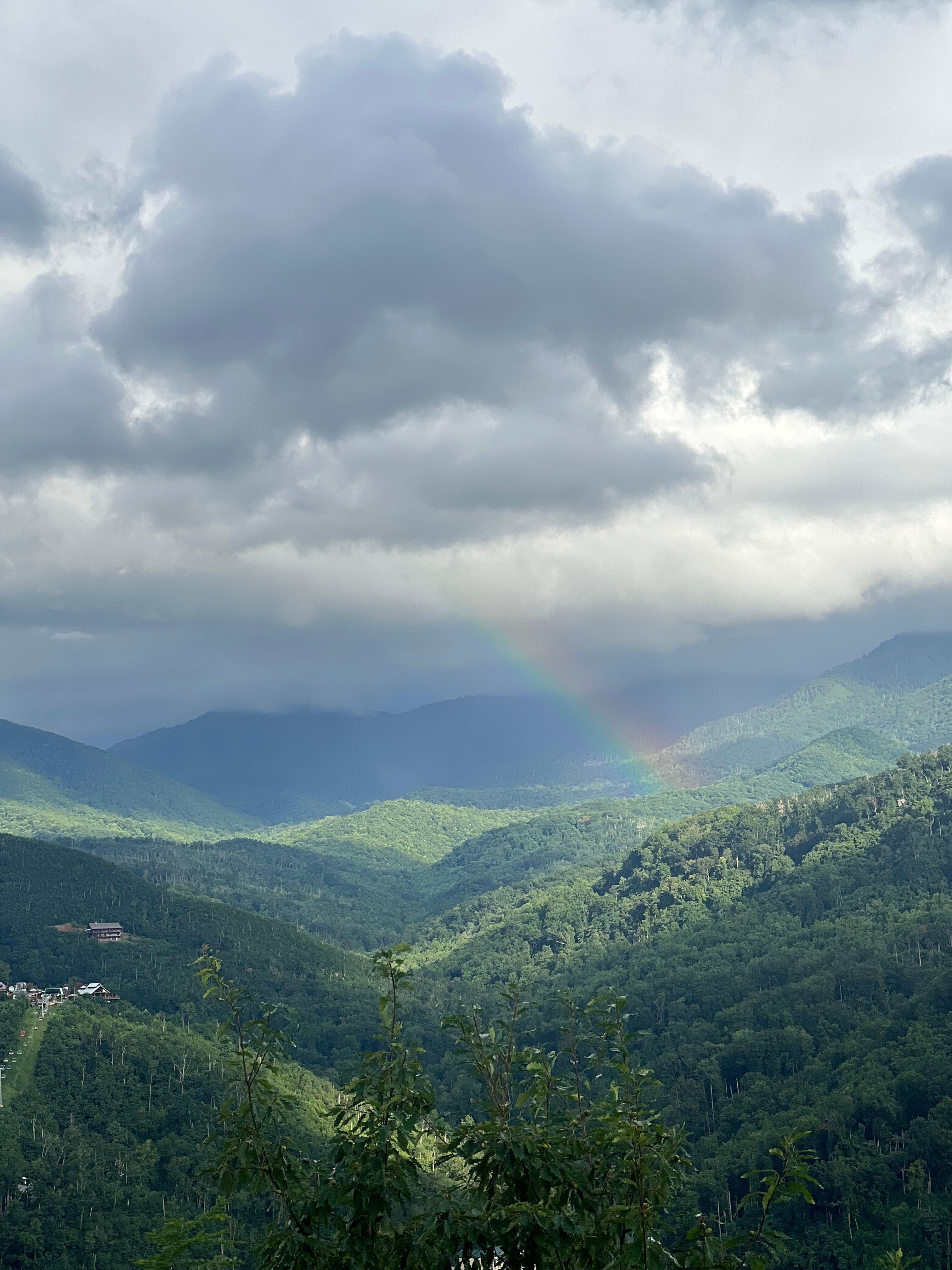 Right before the rains came, but the landscape was stunning!