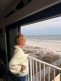 My mom in her happy place