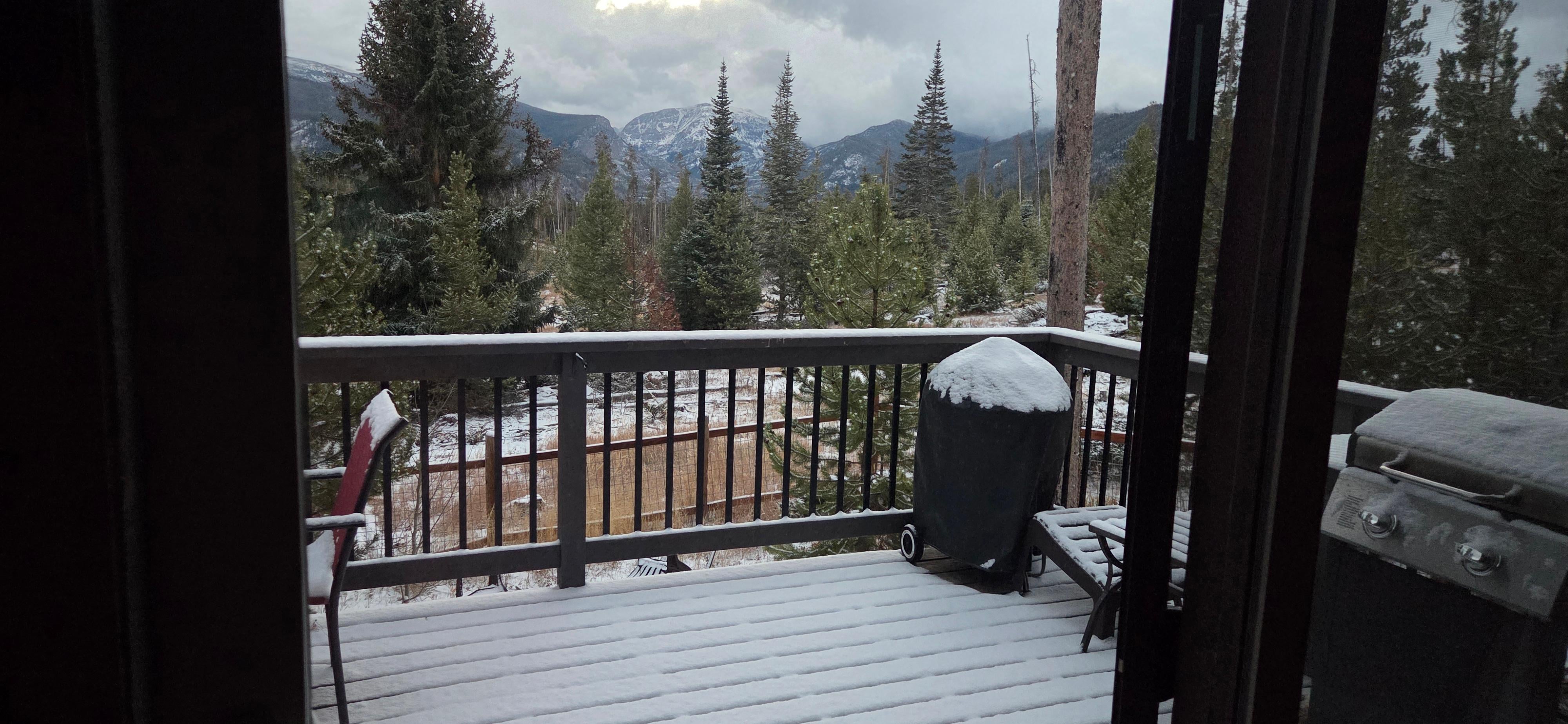 We woke up to a dusting of snow!