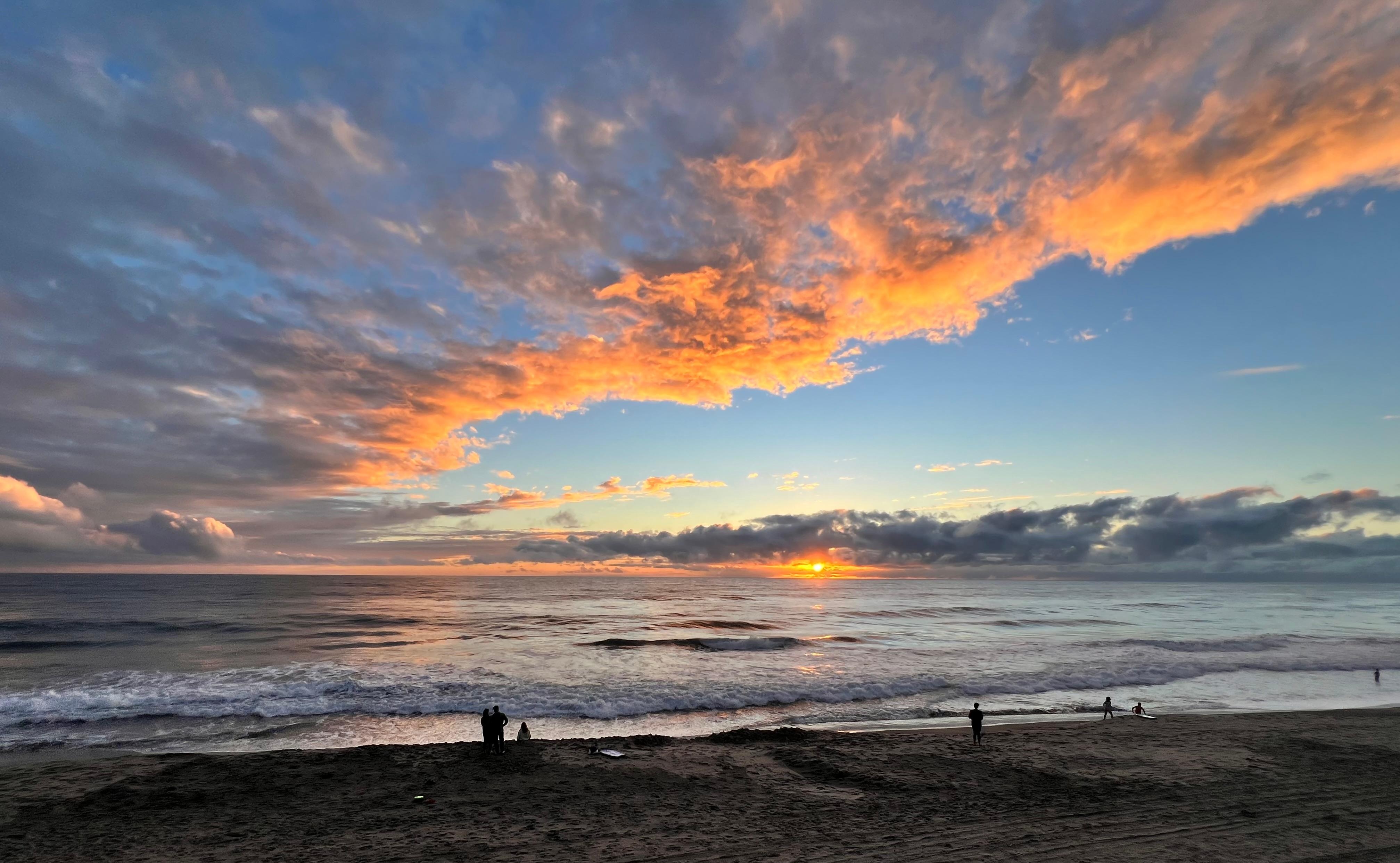 Sunset from our balcony!