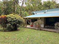 Outside of one of the cabins