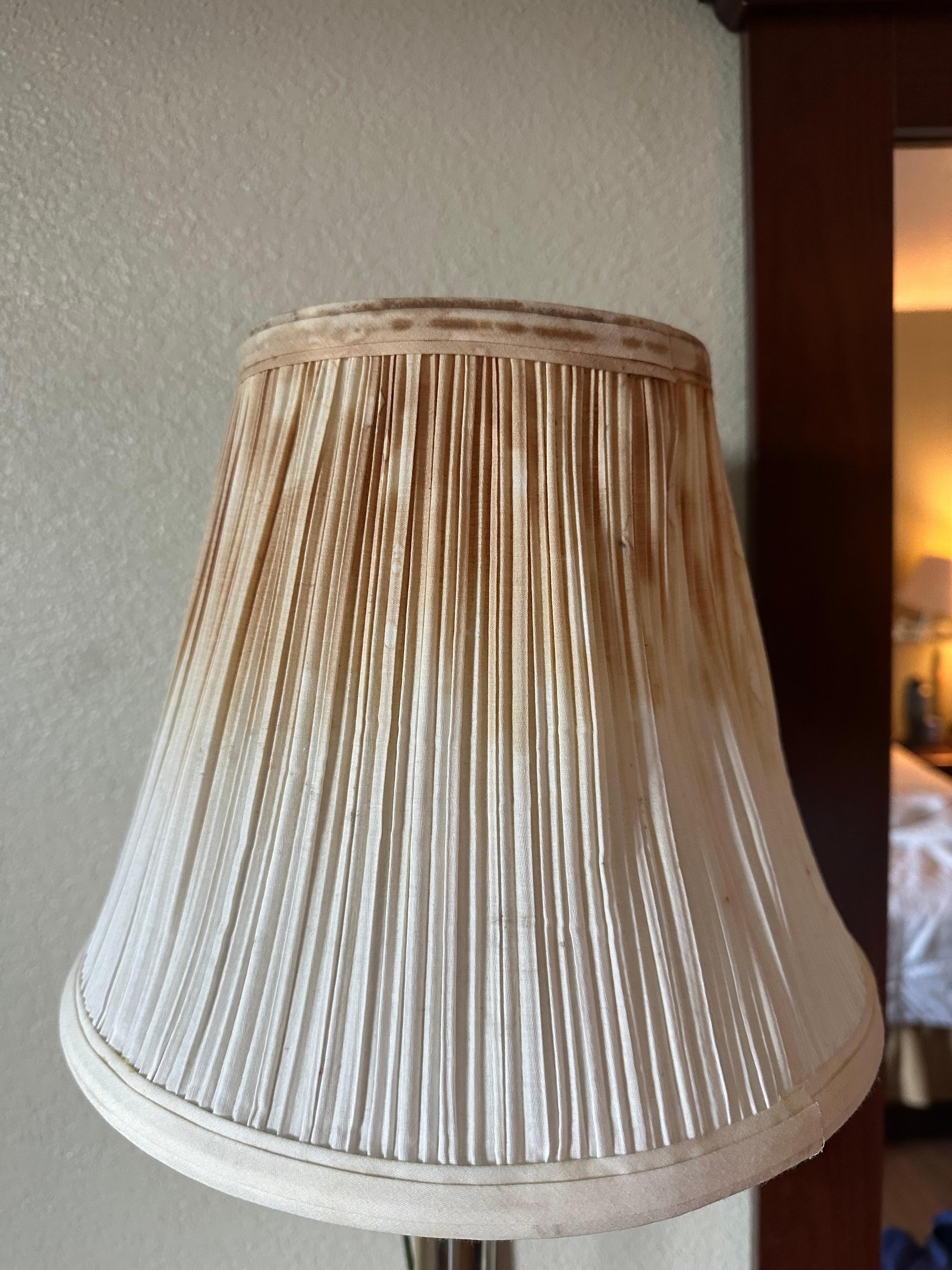 Filthy stained lamp shapes