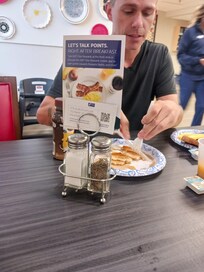 No bacon either days