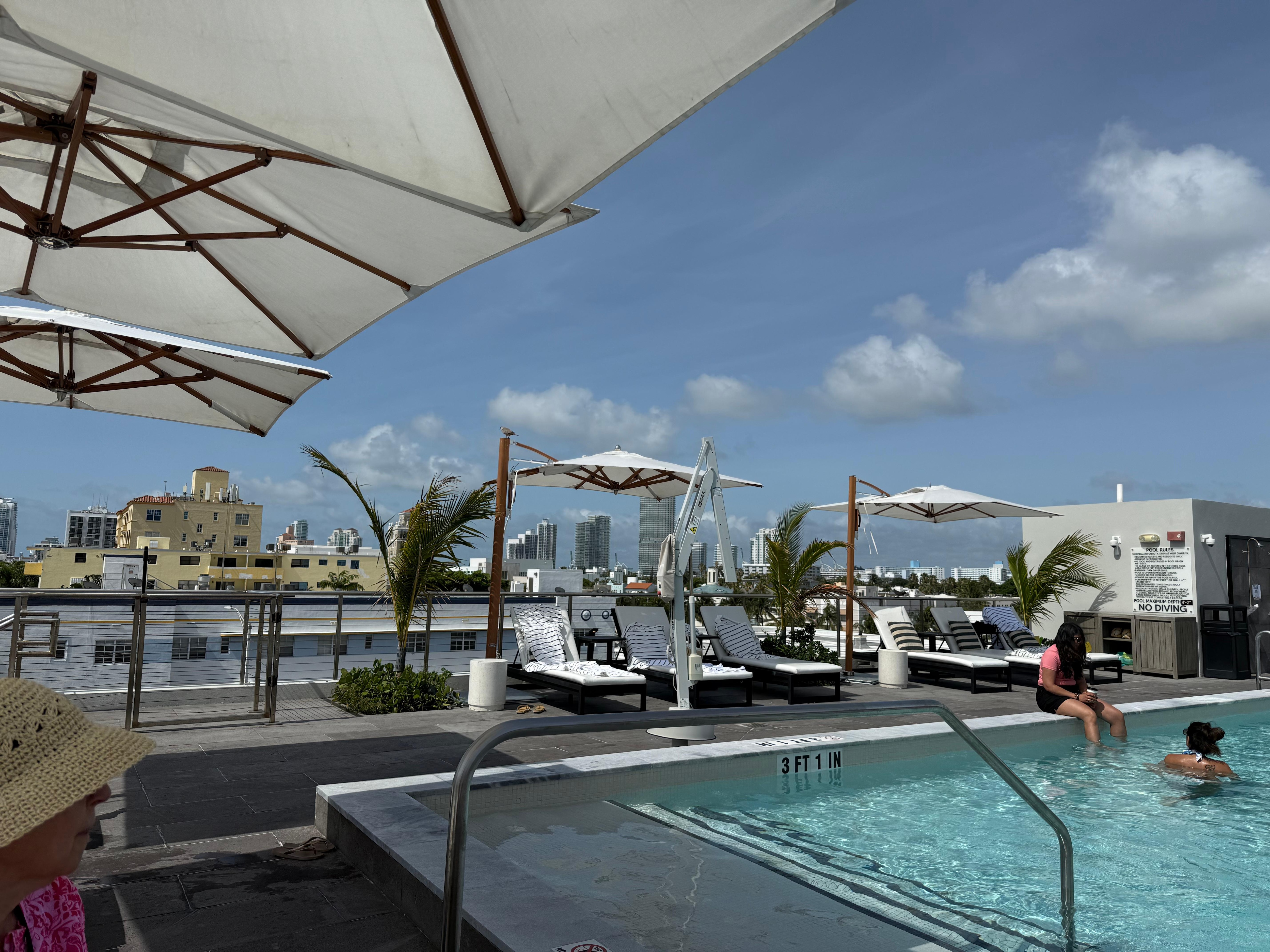Rooftop pool