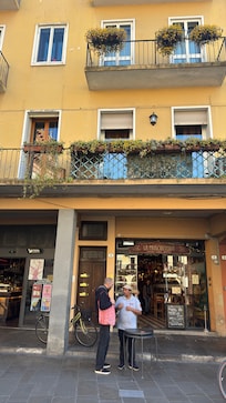 front door and balcony