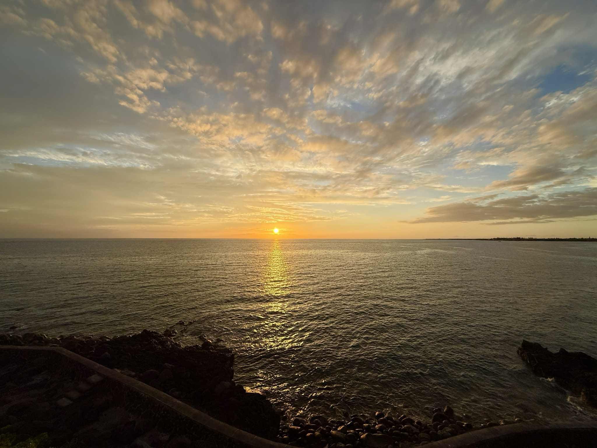 Sunset on the balcony