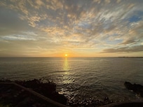 Sunset on the balcony