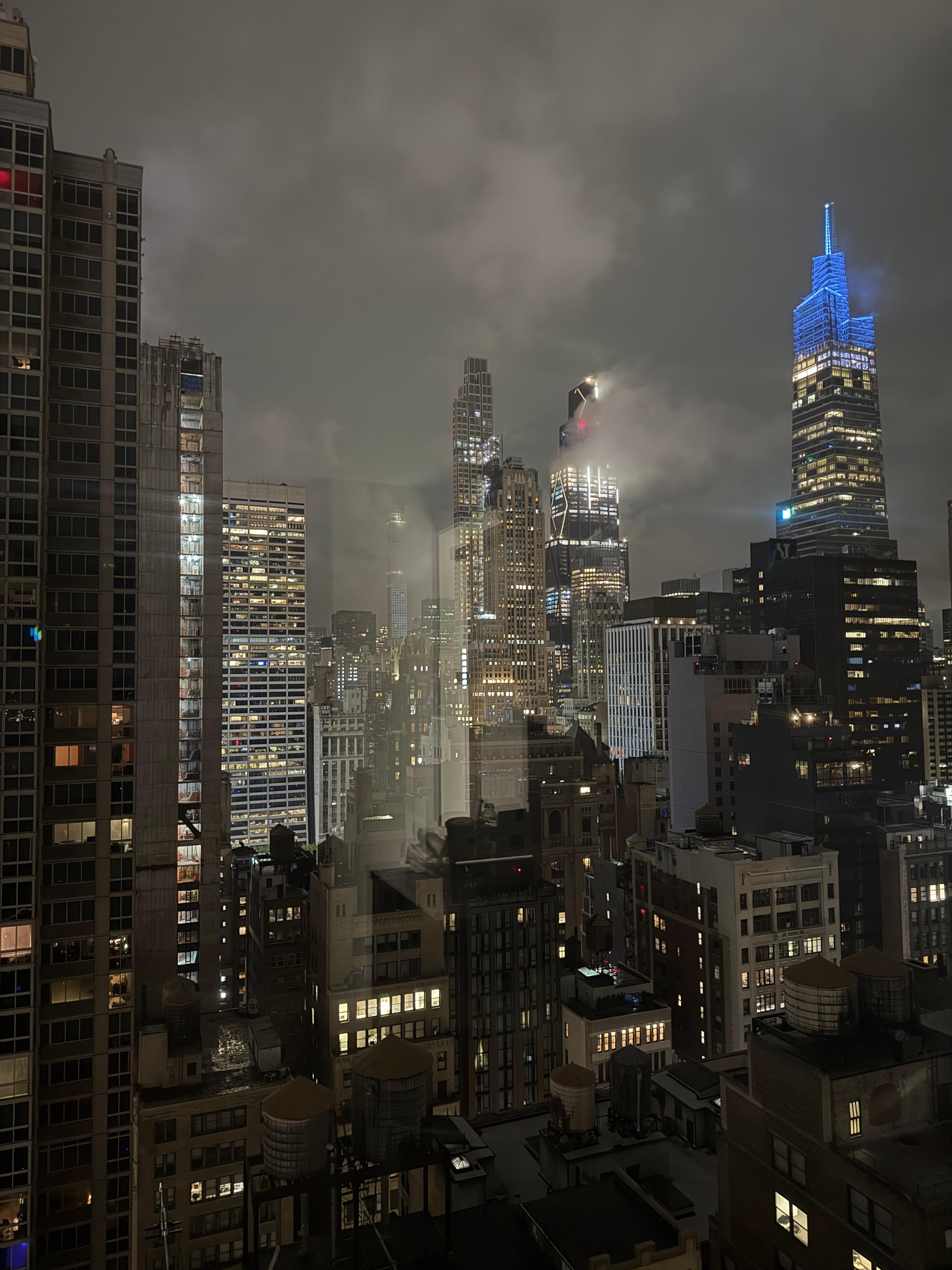 View from our room during a little storm.  We loved waking up and going to sleep to this! 