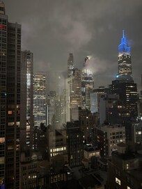 View from our room during a little storm. We loved waking up and going to sleep to this!