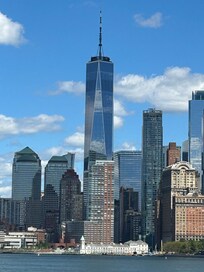 From the Staten Island Ferry we took a subway... only 2 stops and we were at Ground Zero and One Wirkd Trade Center!