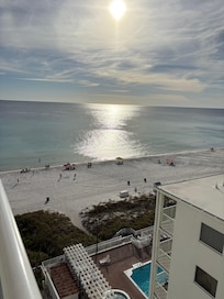 Ocean right before sunset