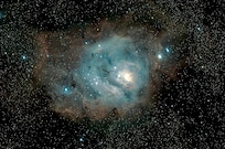 Image of the lagoon nebula taken just after a thunderstorm and hail travelled thru. On May 29 2am.