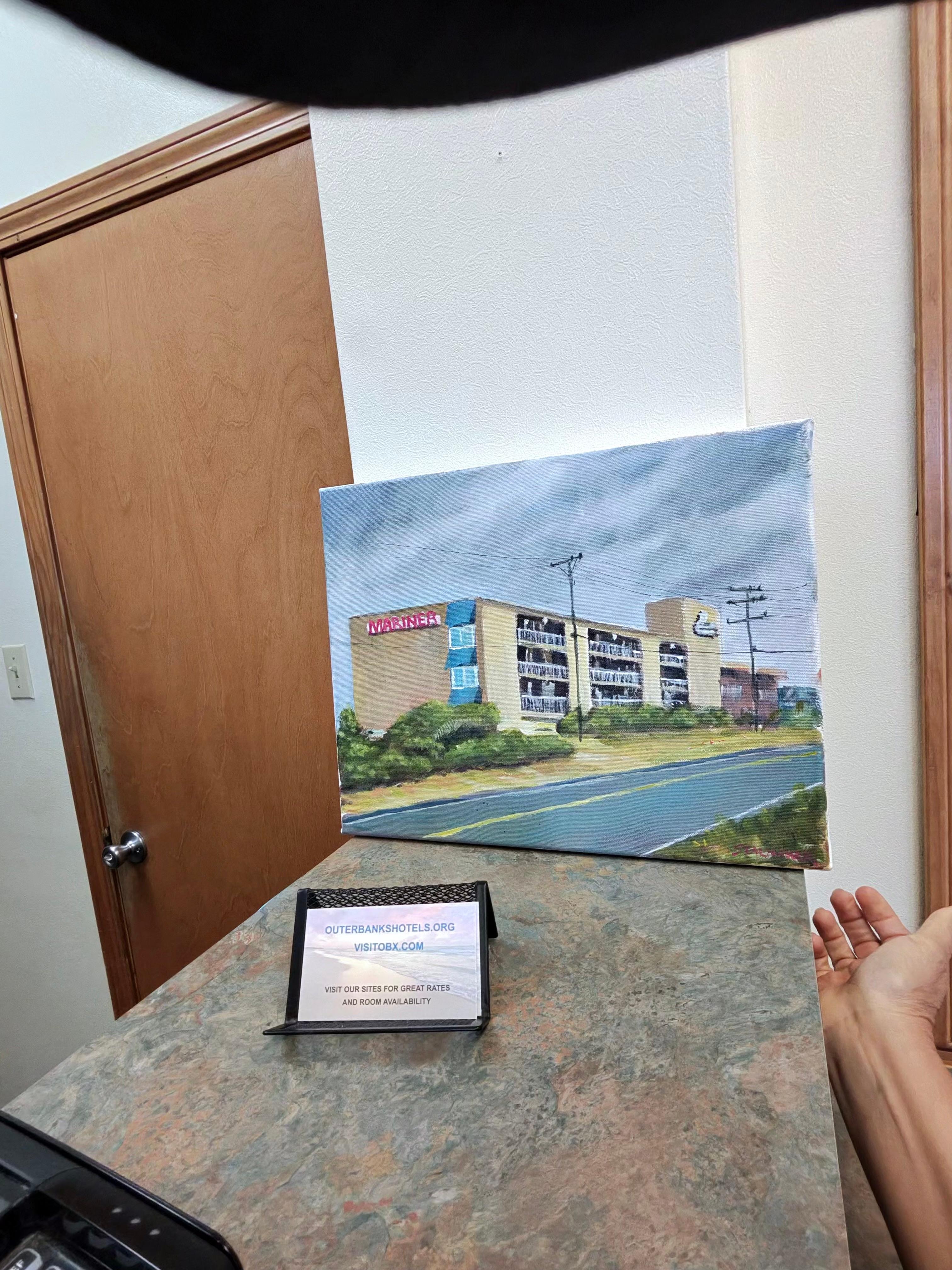 Frequent loyal traveler from VA loves to visit Mariner Hotel to relax and express his creativity through painting!