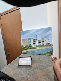 Frequent loyal traveler from VA loves to visit Mariner Hotel to relax and express his creativity through painting!