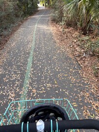 Bike trails under back patio