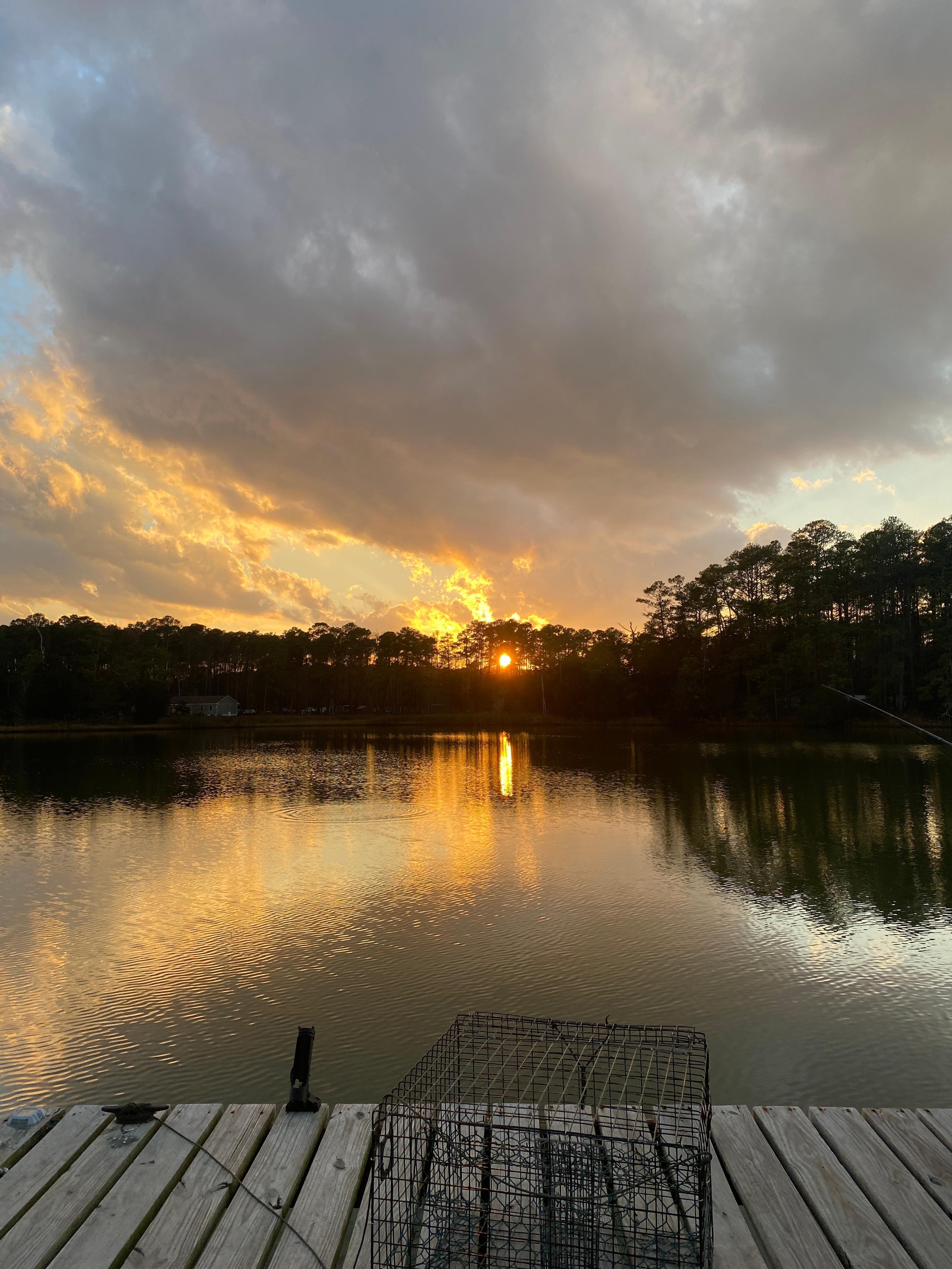 Sunset from the dock.