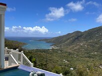 View from pool and patio area