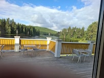 Uteservering framför västerdalälven