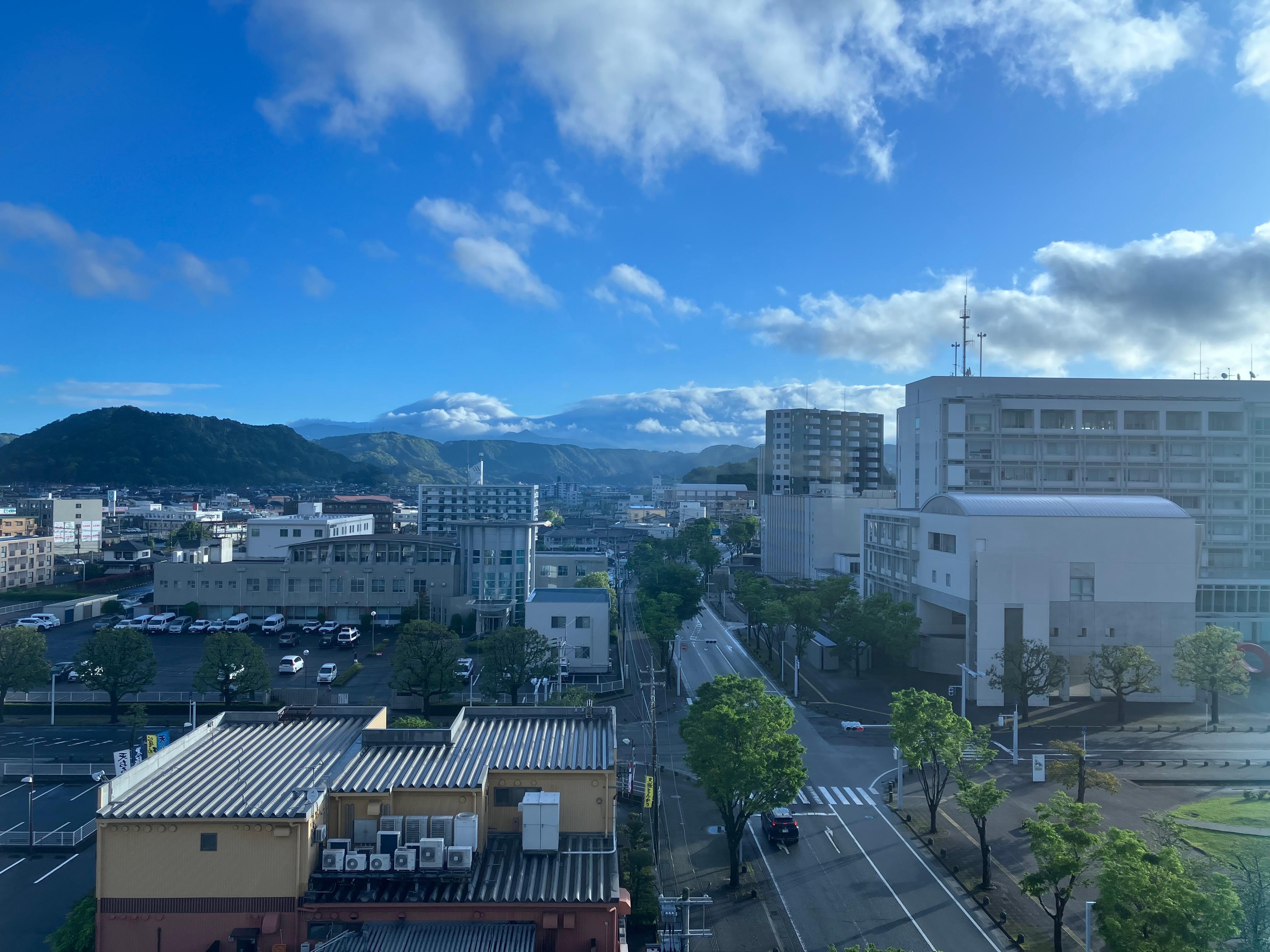 部屋の窓からの眺望