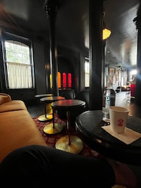 Quiet time & coffee in Capel Club.