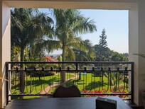 Well maintained grounds with a view of Entebbe airport run away in the background. I enjoyed watching the planes come in to land.