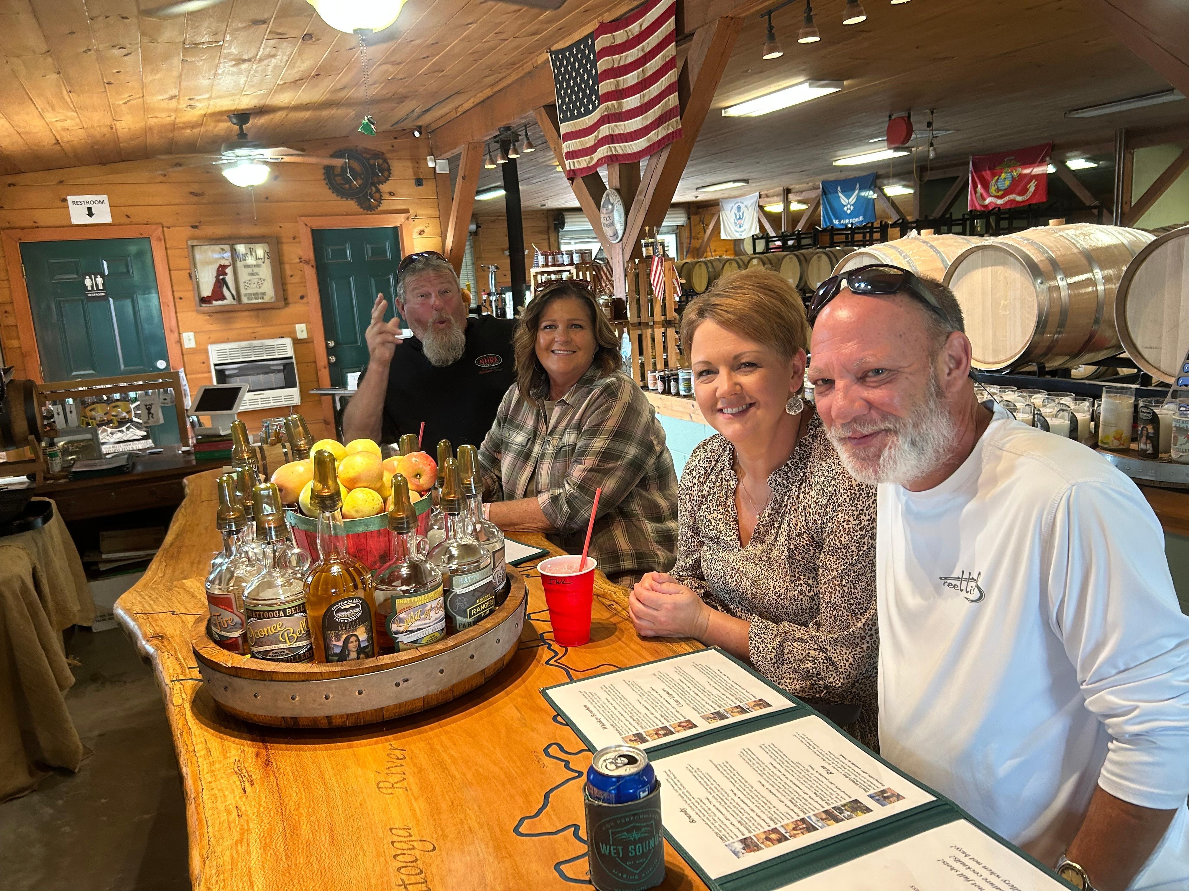 Us with our friends. 