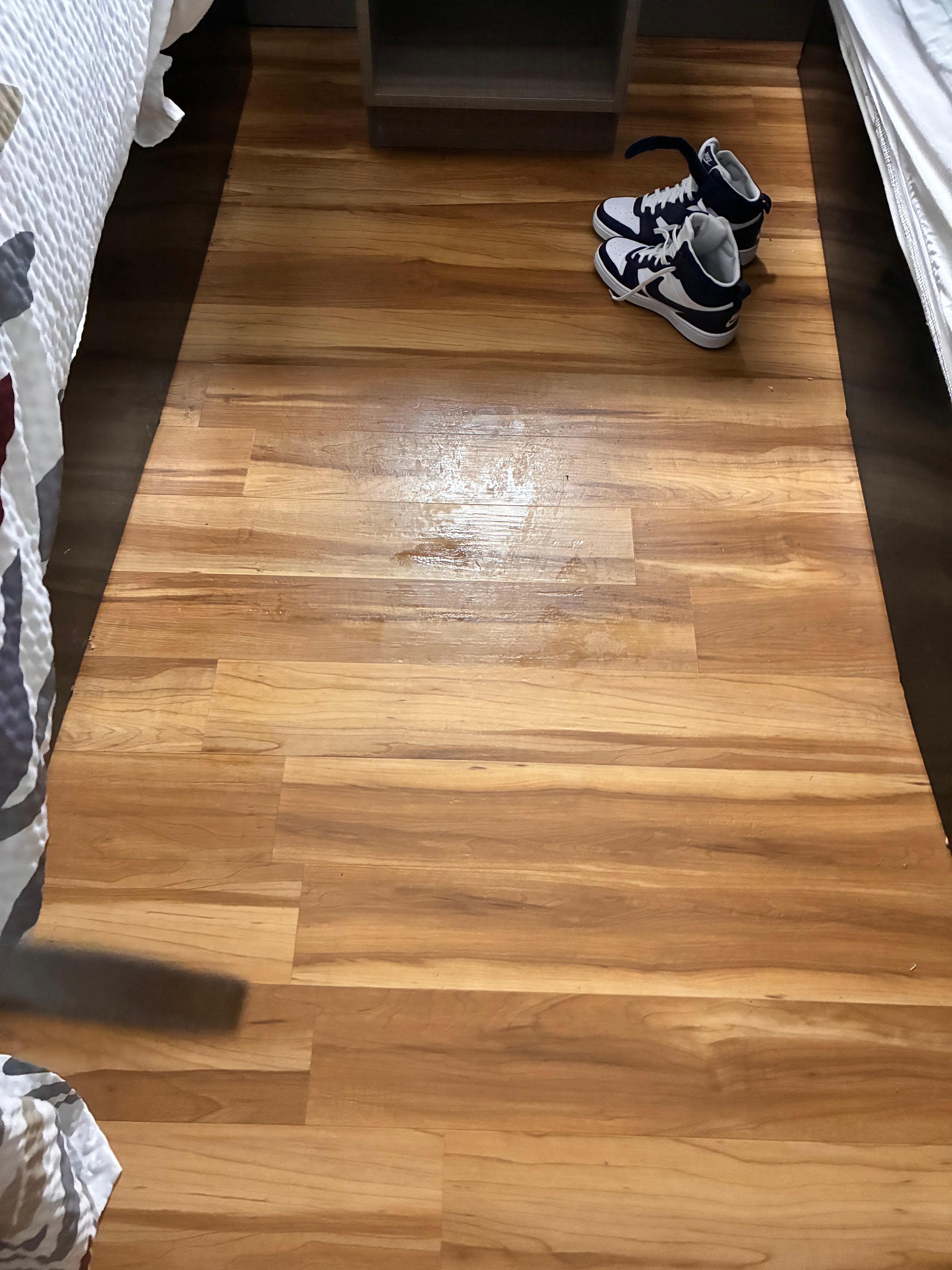 Stains on floor