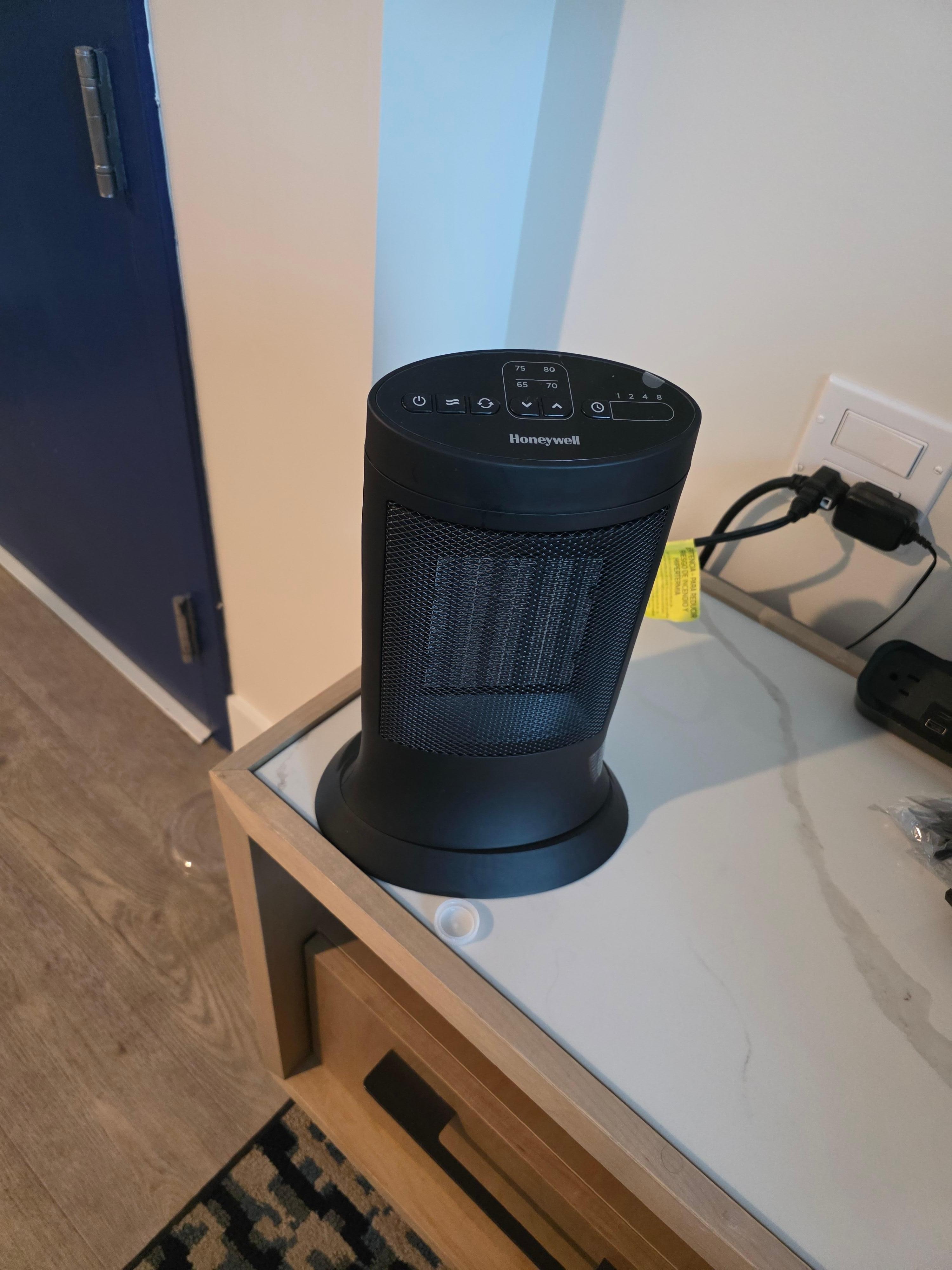 They brought us a portable heater to try and fix the heater issue but the room was still very cold. 