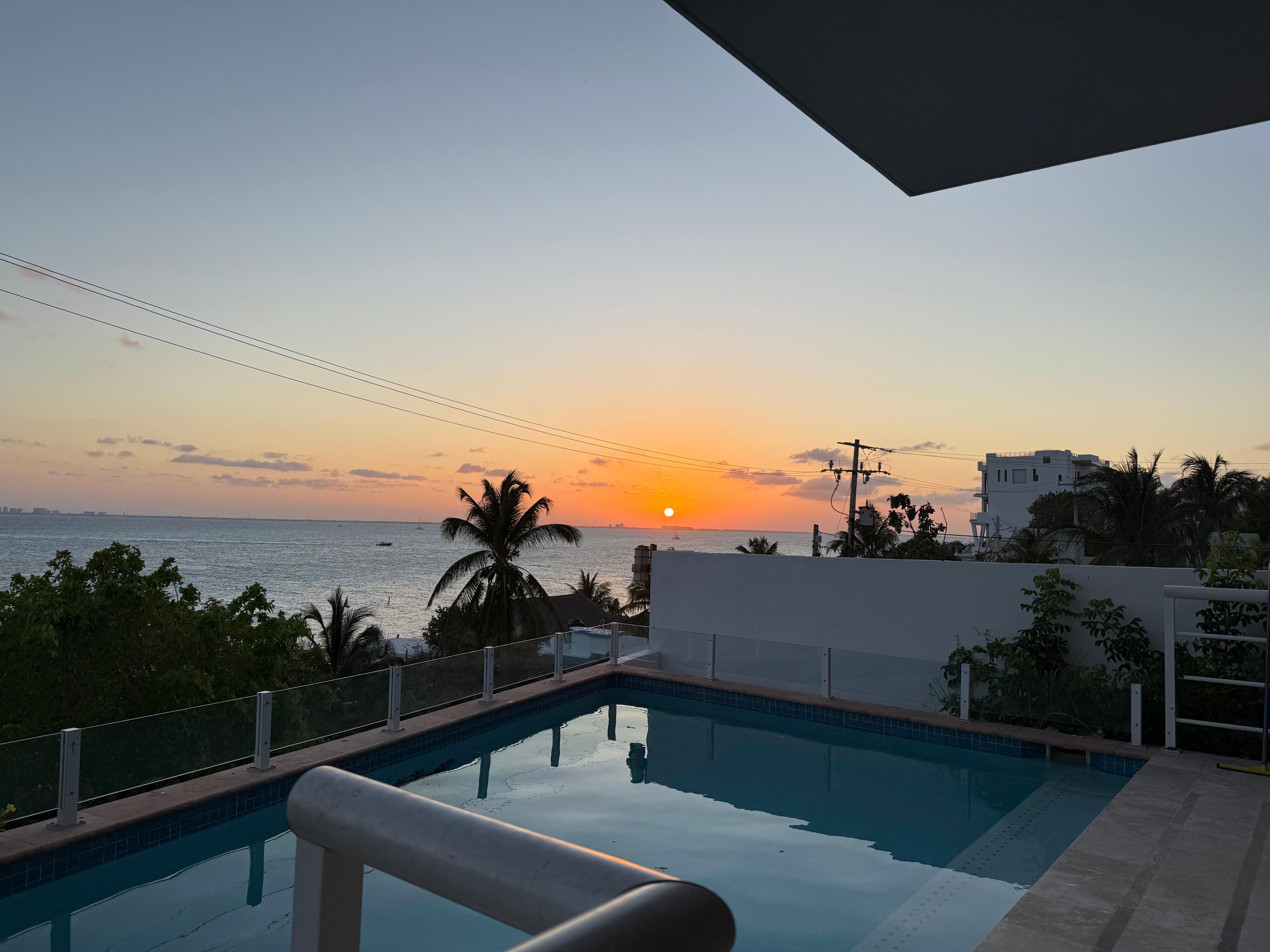 Sunset at the pool deck!